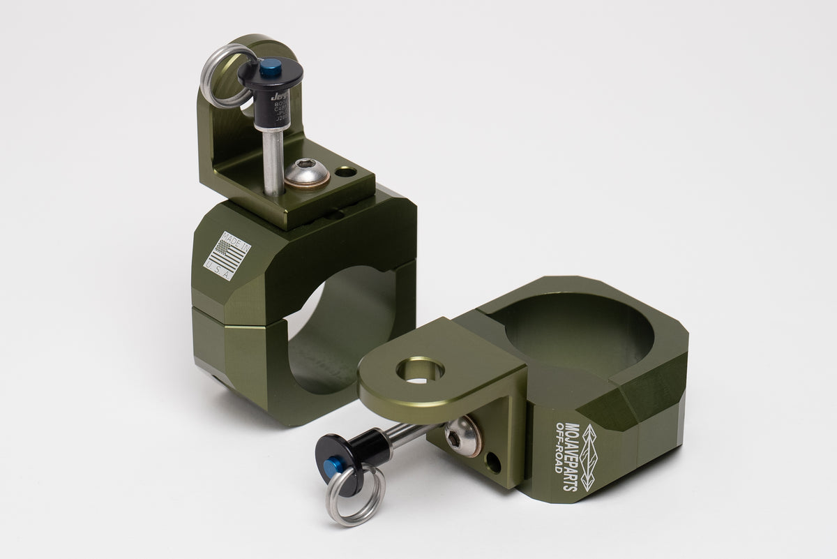 AIRFORCE WHIP MOUNT BALL LOCK PIN GREEN PAIR — MOJAVEPARTS OFFROAD