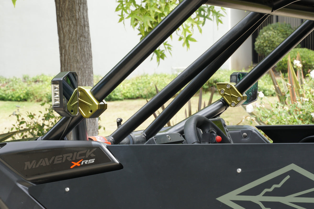 PREDATOR A-PILLAR MOUNT MILITARY GREEN — MOJAVEPARTS OFFROAD