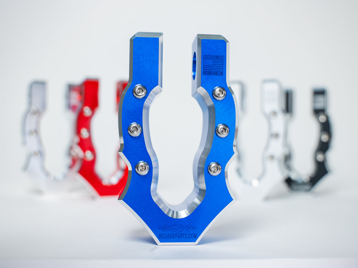 DIABLO SHACKLES (BLUE) — MOJAVEPARTS OFFROAD